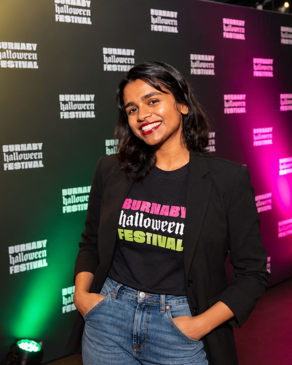 Sriya at the Burnaby Halloween Festival launch