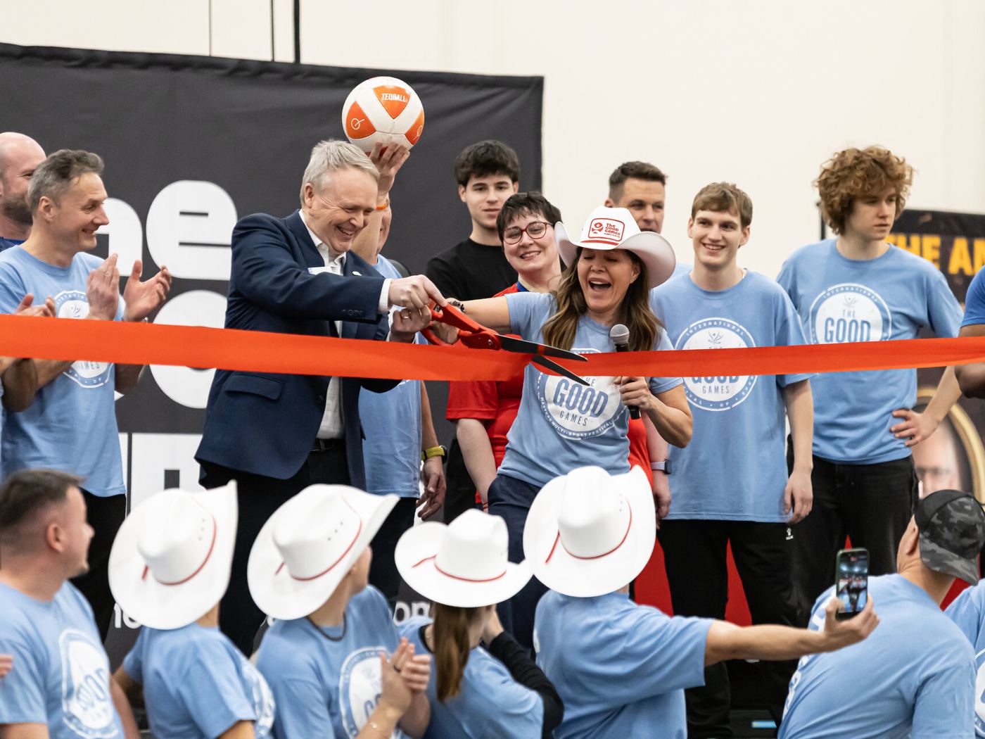Ribbon cutting at The GOOD Games festival